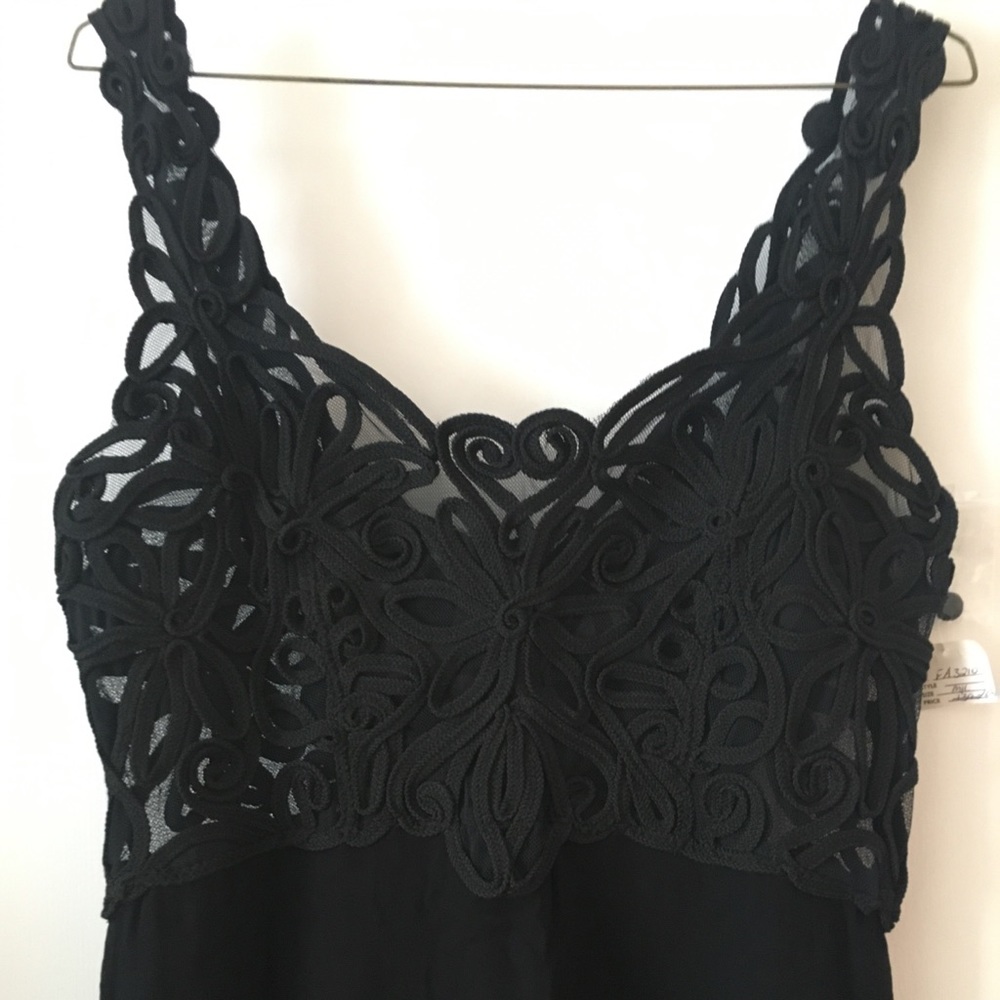 Vintage gown with embroidered bodice